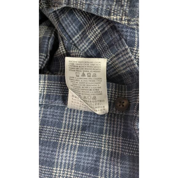 Vintage Pendleton Loop Collar Long Sleeve Shirt Board XL Blue Watch Plaid - Picture 7 of 7